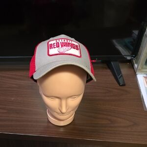 Red and Gray Detroit Red Wings Cap